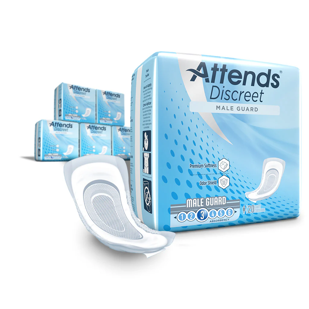 Attends Discreet Men's Guard, Level 3 Absorbency - Image 2