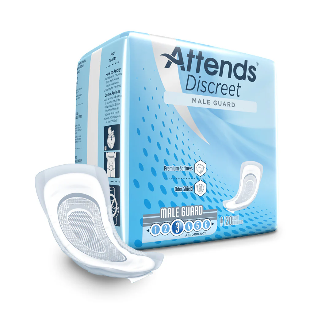 Attends Discreet Men's Guard, Level 3 Absorbency - Image 4