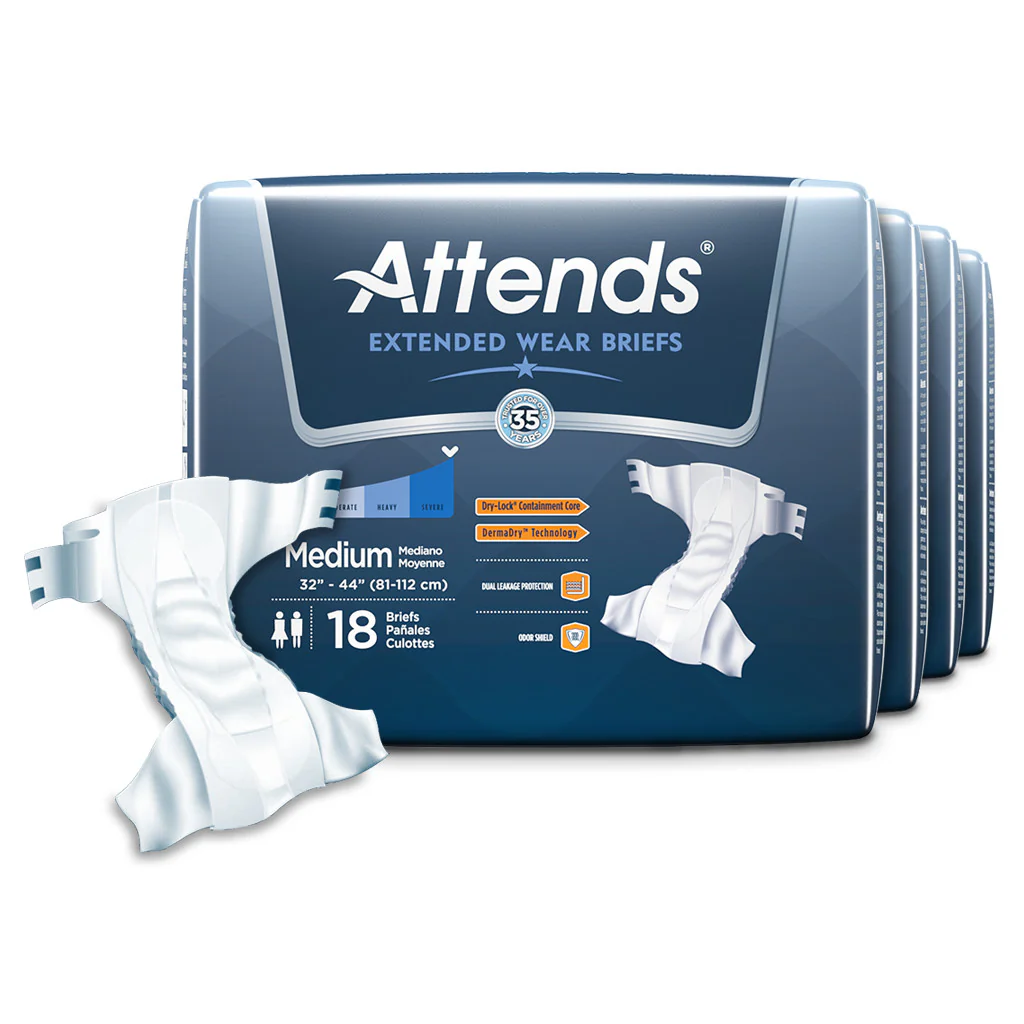 Attends Extended Wear Briefs, Severe Absorbency - Image 2