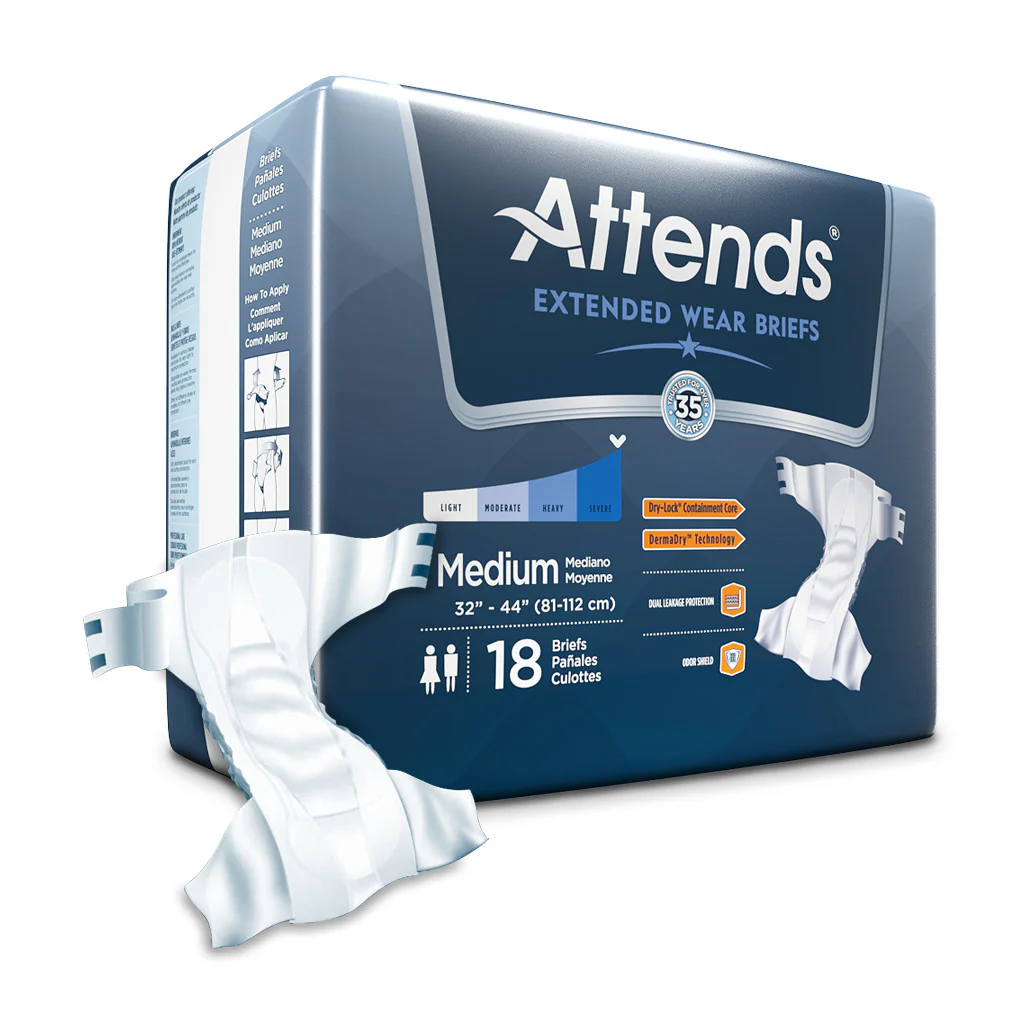 Attends Extended Wear Briefs, Severe Absorbency - Image 3