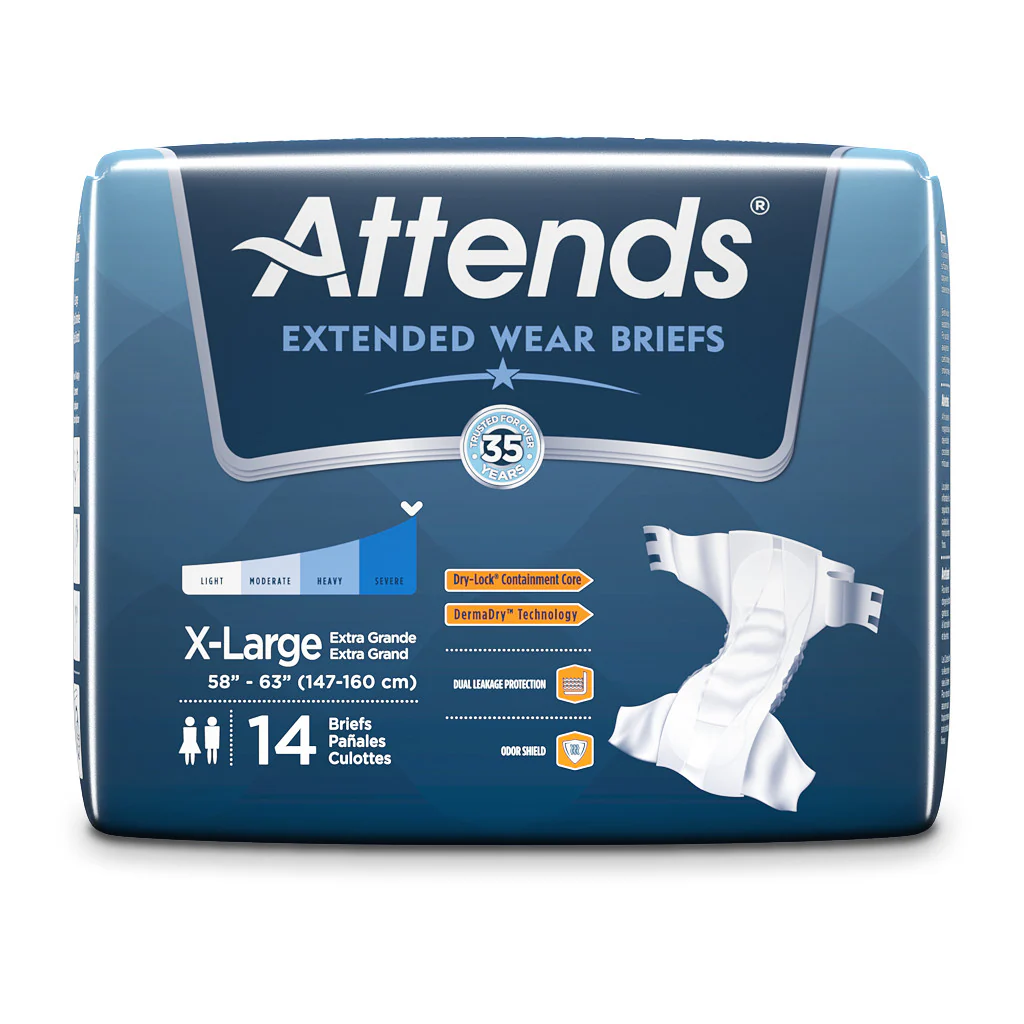 Attends Extended Wear Briefs, Severe Absorbency - Image 7