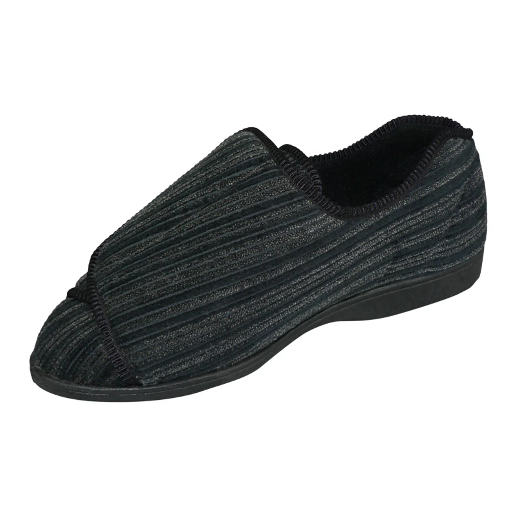 CLINIC Comfort System Men’s Clinic Slipper, Black, 12 - Image 2