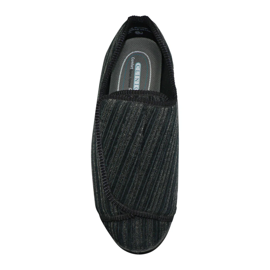 CLINIC Comfort System Men’s Clinic Slipper, Black, 12 - Image 3