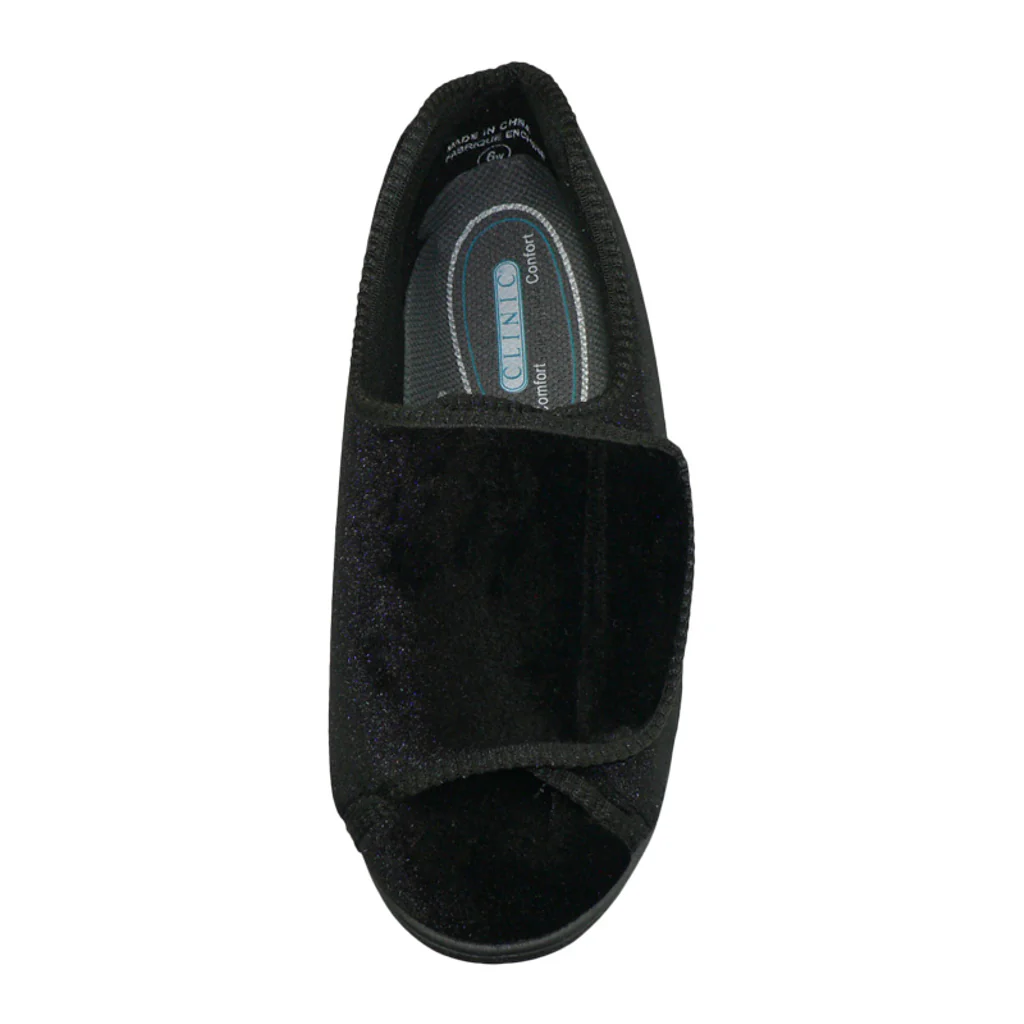 CLINIC Comfort System Women’s Clinic Slipper, Black, 8 - Image 3