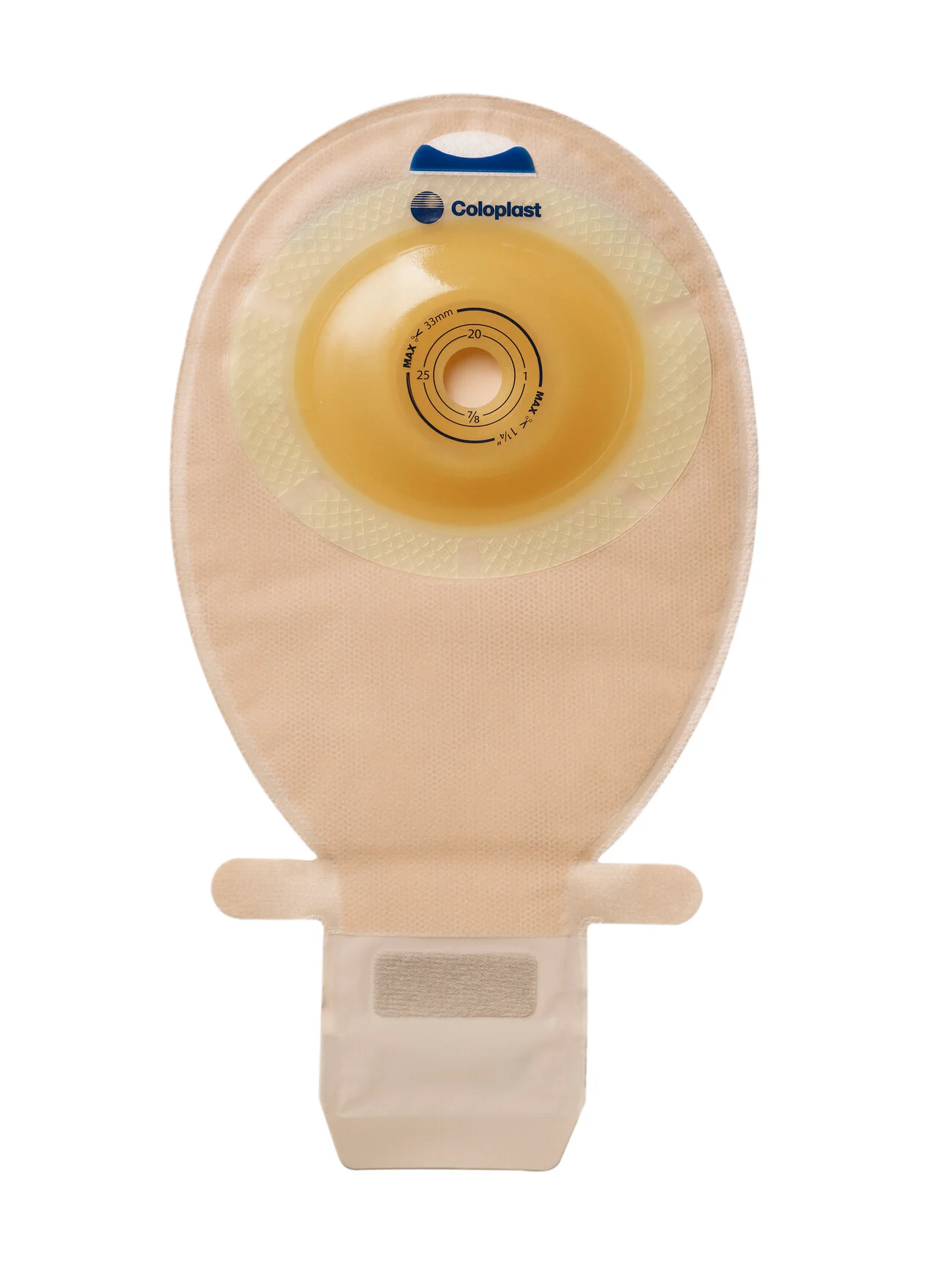 Coloplast Sensura 1-Piece Convex Light Transparent Drainable Pouch, Cut-To-Fit Up To 1 1/4In (33Mm) - (Item No.15605), 10 Count