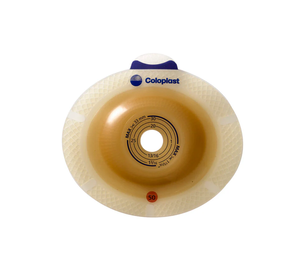 Coloplast Sensura Click Convex Light Skin Barrier, Flange Size 1 9/16In (40Mm) Pre-Cut 7/8In (21Mm) - (Item No.11012), 5 Count
