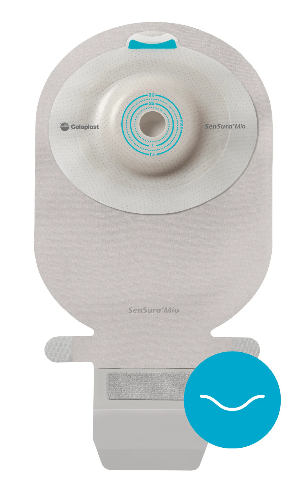 Coloplast Sensura Mio 1 PieceSoft ConvexWide-Outlet DrainableMaxiTransparentCut-To-Fit 10Mm - -Item No. 16748, 10 Count