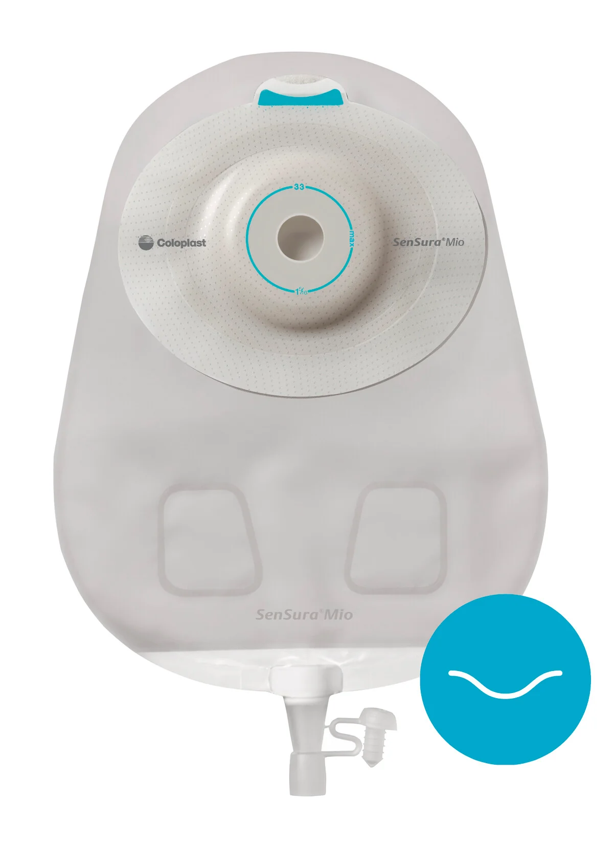 Coloplast Sensura Mio 1 Piece, Light Convex, Urostomy, Maxi, Pre-Cut 21Mm - (Item No. 16840), 10 Count