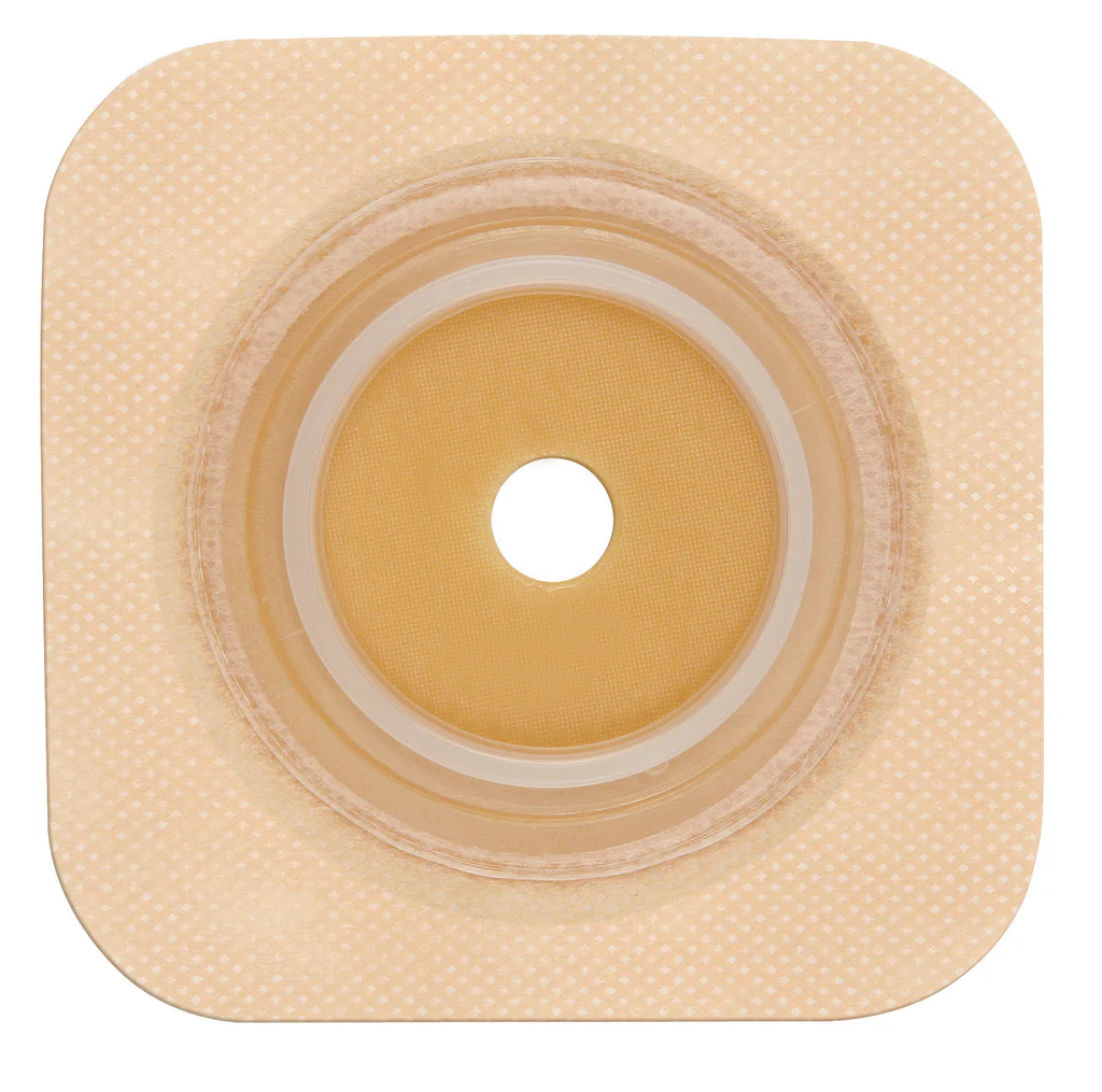 Convatec Natura Durahesive Flex Barrier,Flange 5X5" 2-1/4"Tan - (Item No.413167), 10 Count