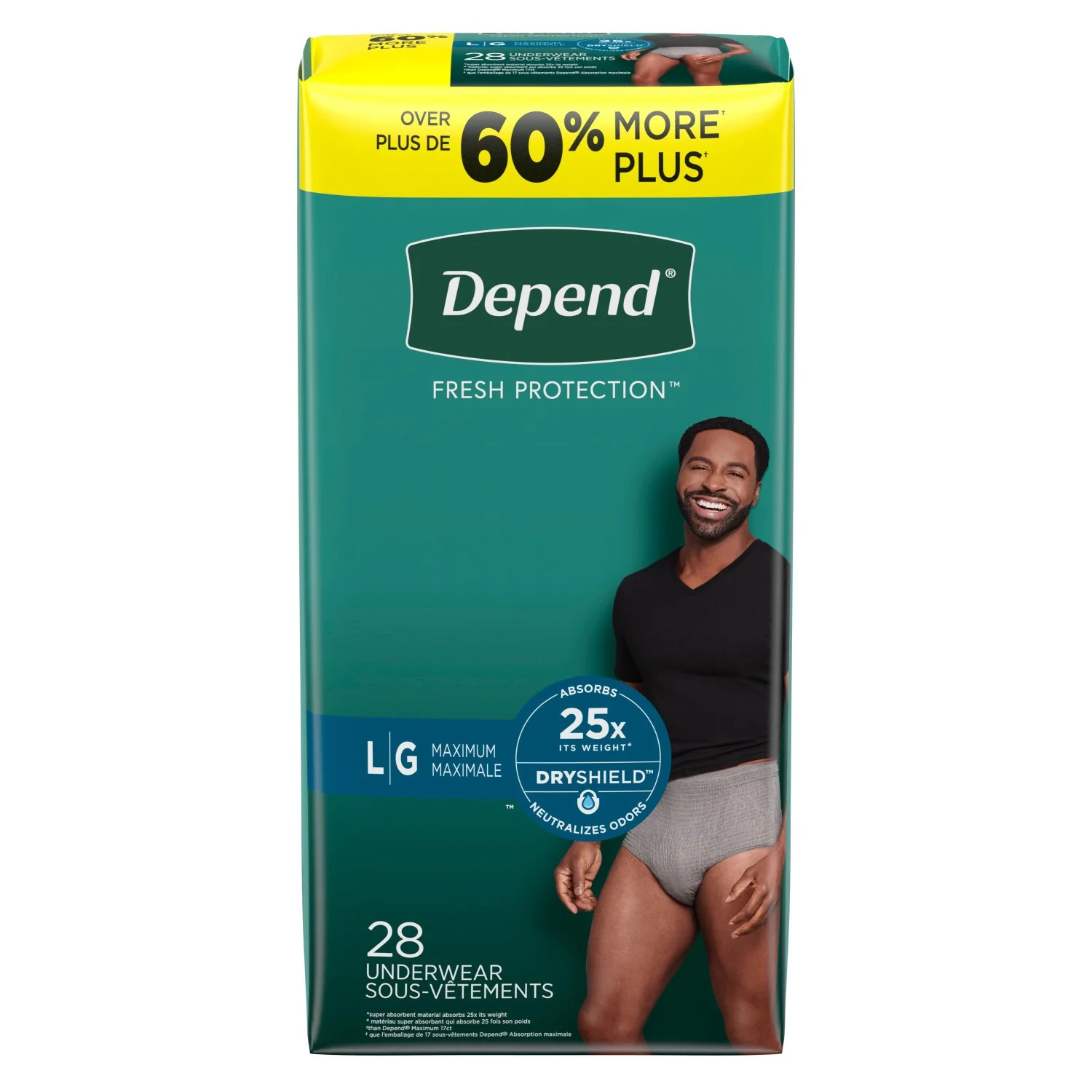 Depend Fresh Protection Adult Incontinence Underwear for Men - Image 16