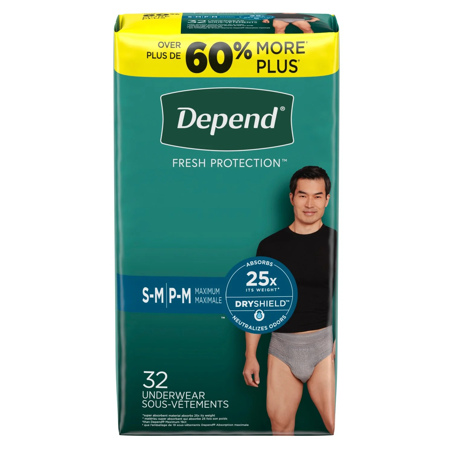 Depend Fresh Protection Adult Incontinence Underwear for Men - Image 2