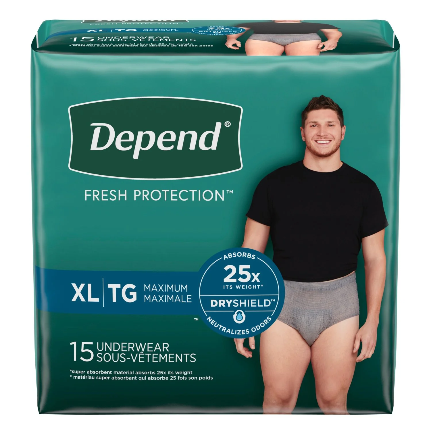Depend Fresh Protection Adult Incontinence Underwear for Men - Image 23