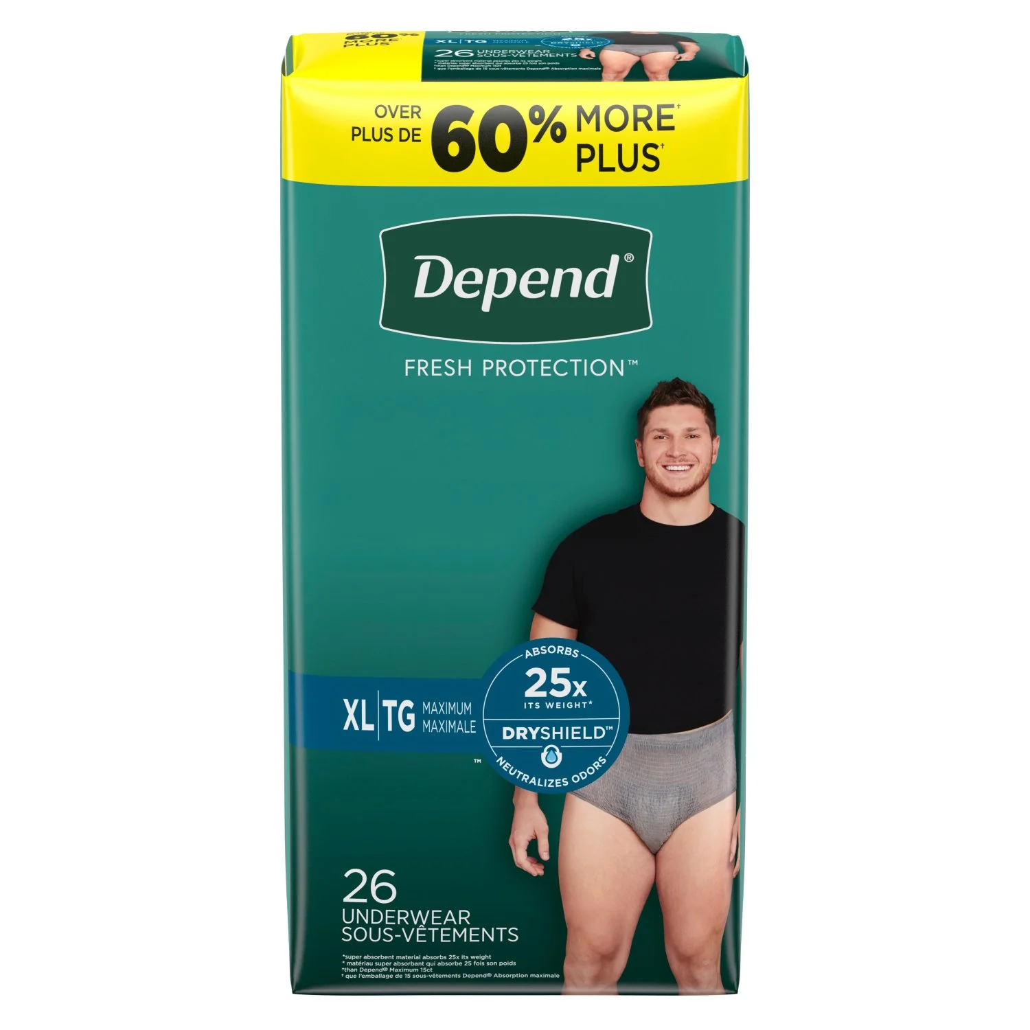 Depend Fresh Protection Adult Incontinence Underwear for Men - Image 30
