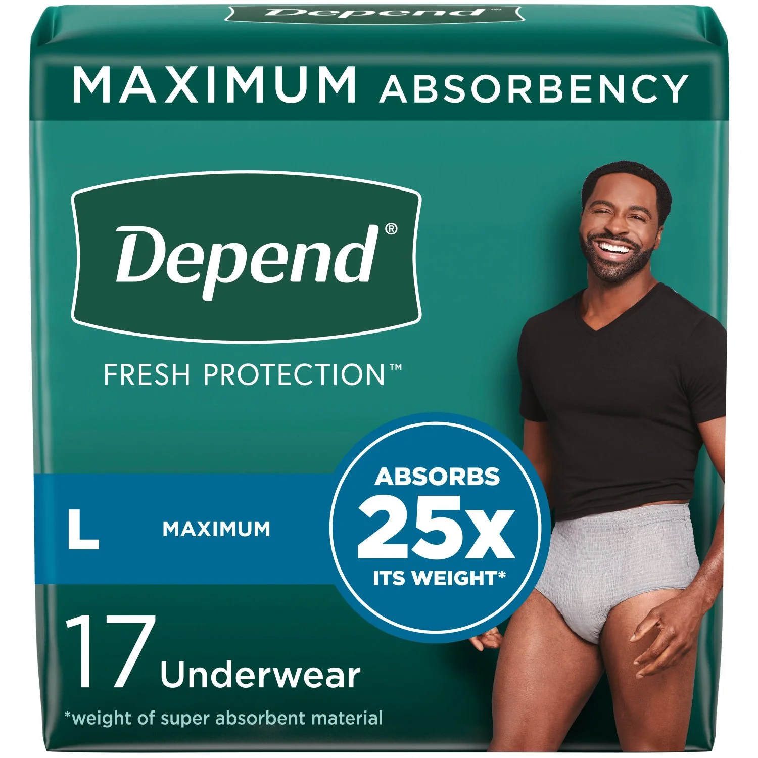 Depend Fresh Protection Adult Incontinence Underwear for Men - Image 8