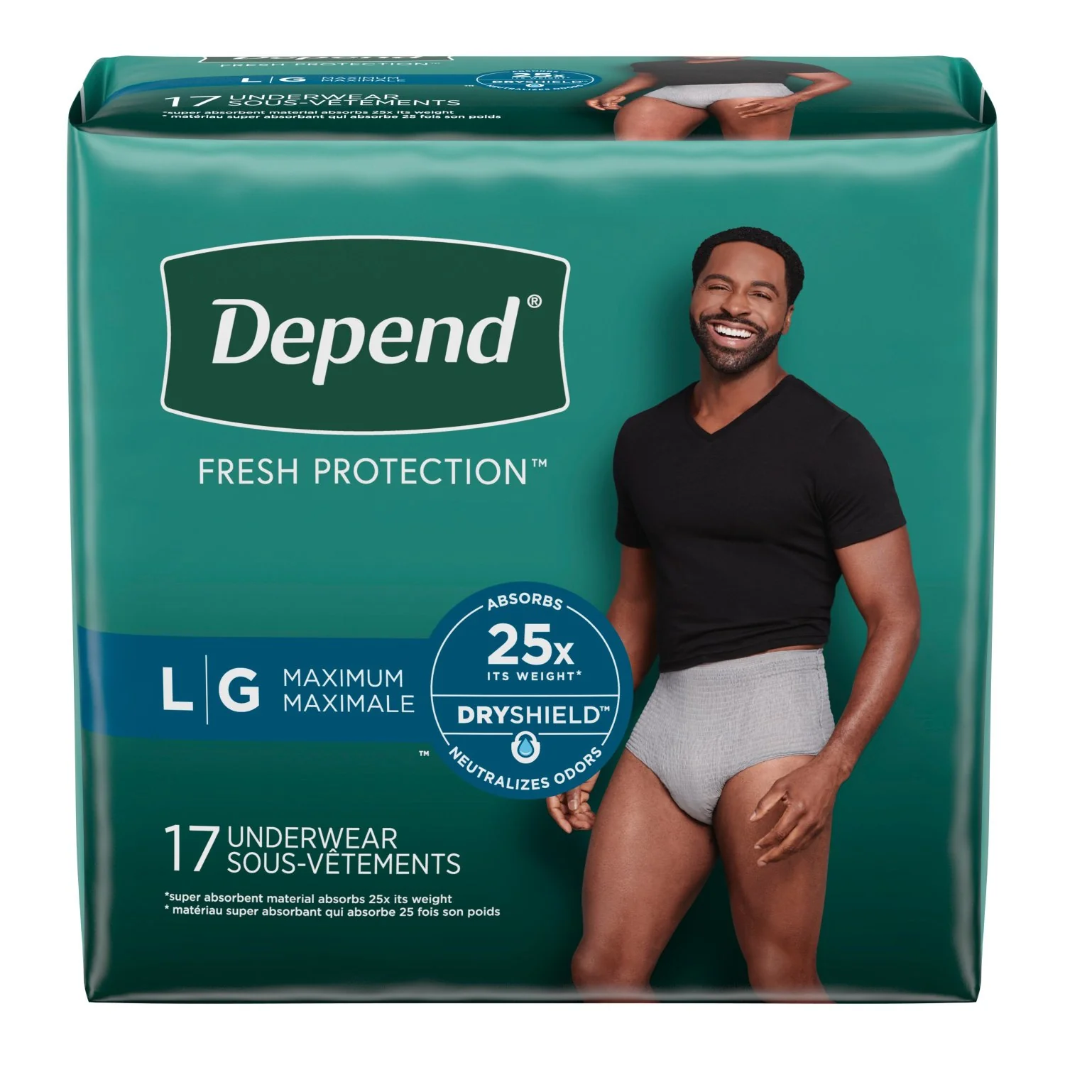 Depend Fresh Protection Adult Incontinence Underwear for Men - Image 9