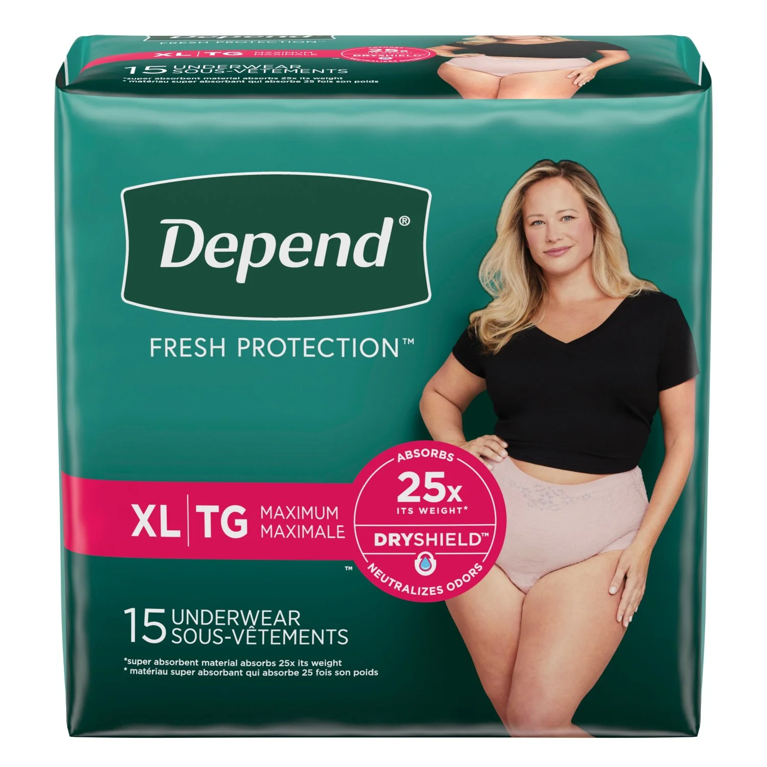 Depend Fresh Protection Adult Incontinence Underwear for Women - Image 9
