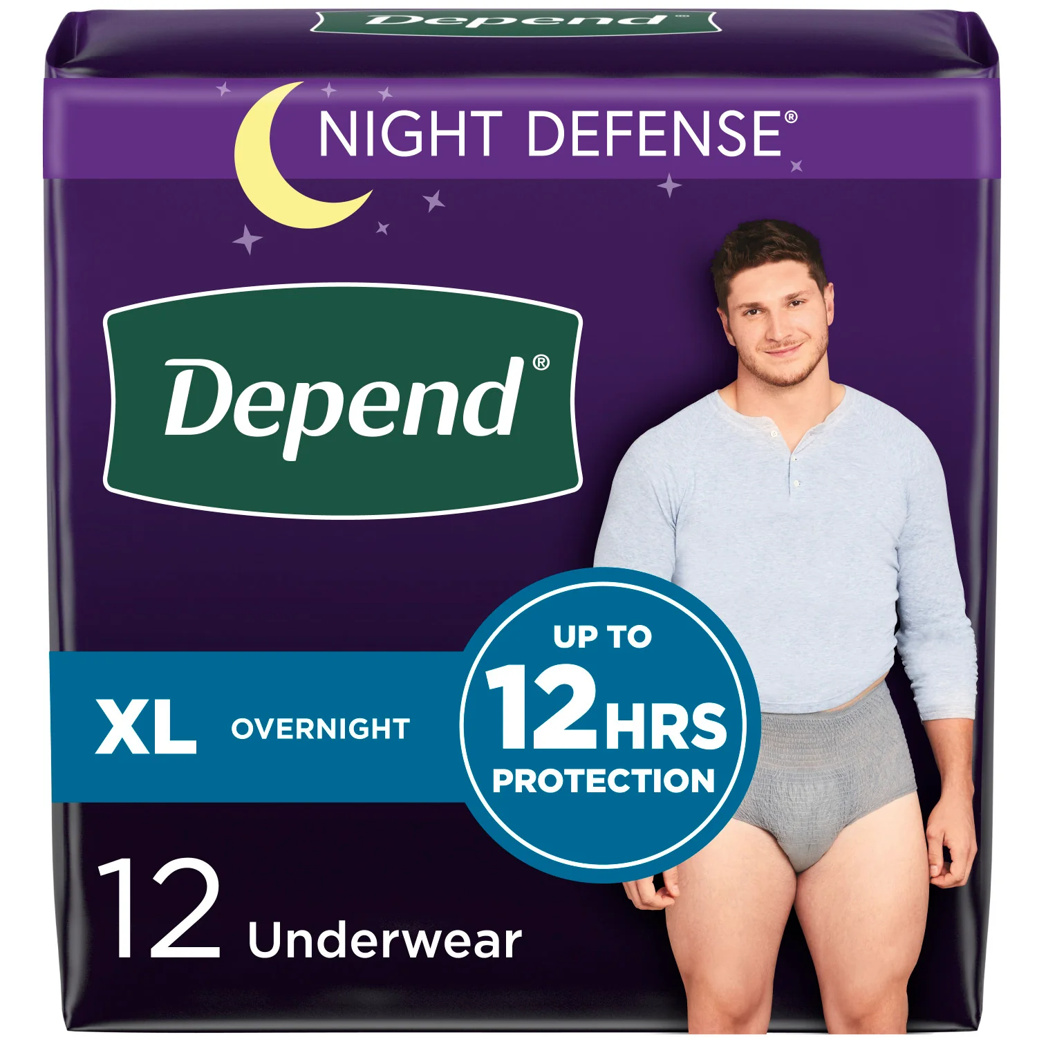 Depend Night Defense Incontinence Underwear for Men, Overnight - Image 15