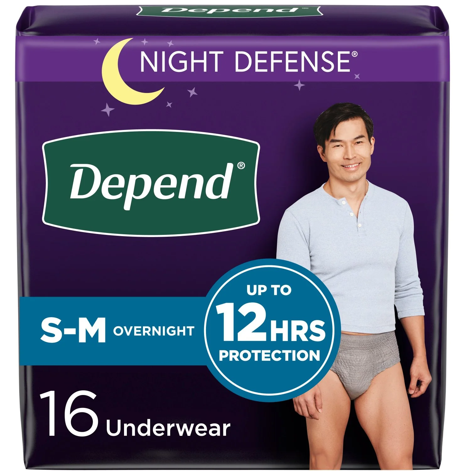 Depend Night Defense Incontinence Underwear for Men, Overnight - Image 8
