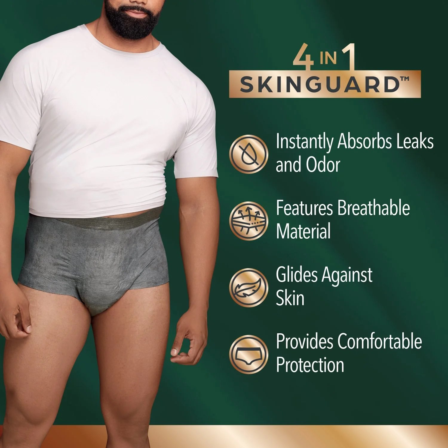 Depend Real Fit Incontinence Underwear for Men, Maximum Absorbency, Grey - Image 5