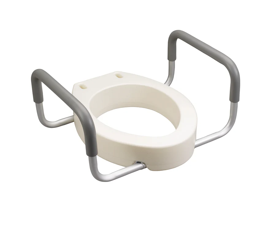 Drive Medical Premium Raised Toilet Seat With Removable Arms