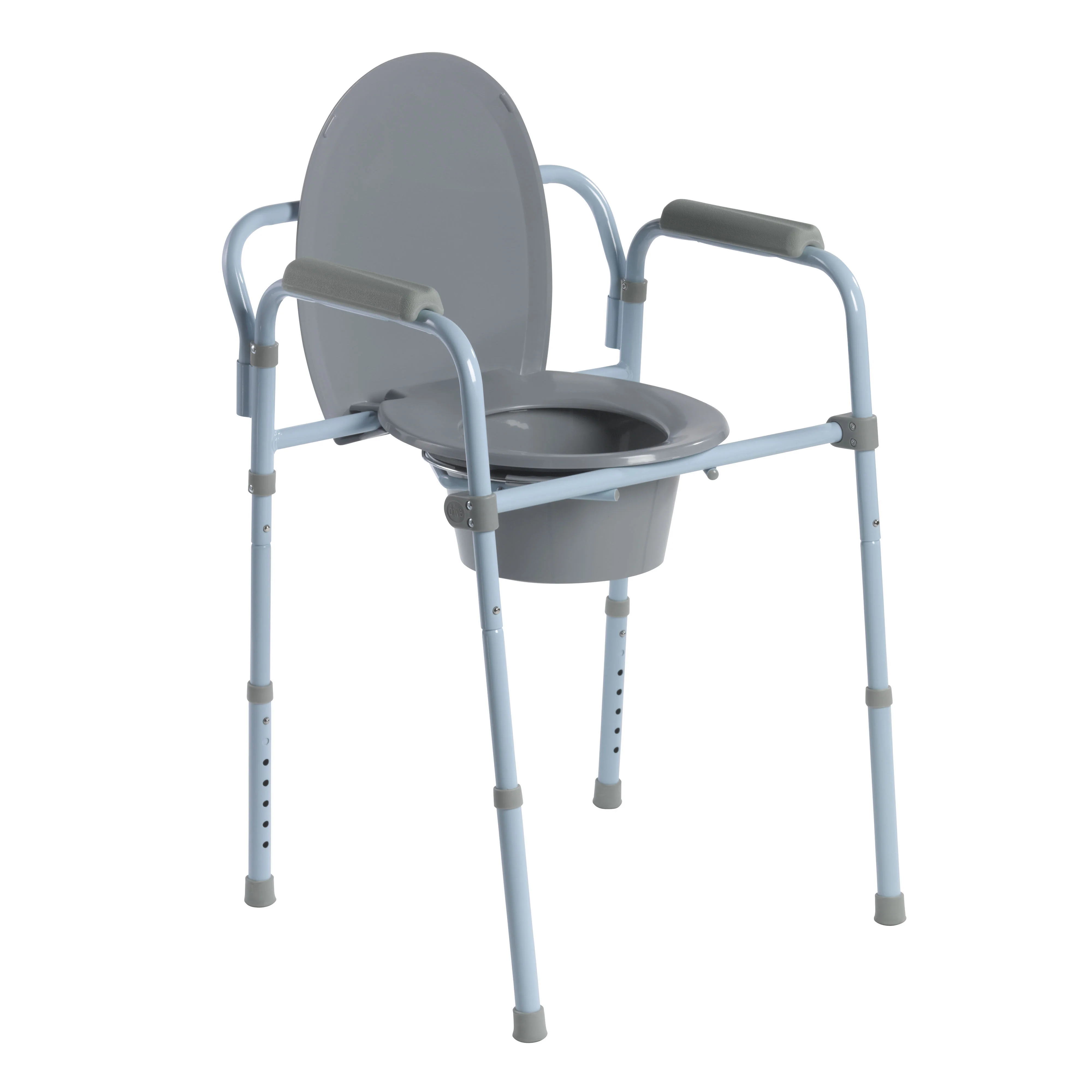 Drive Medical Steel Folding Frame Commode - Image 2