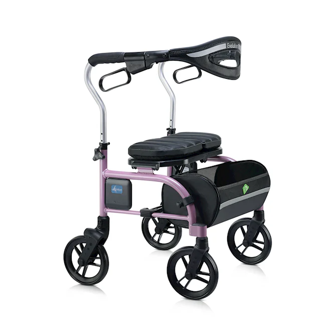 Evolution Trillium Rollator, Pink, Regular