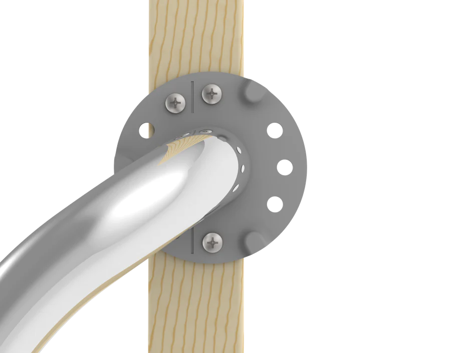 HealthCraft Products Plus Series Grab Bar - Towel and Robe Hook - Brushed Stainless Steel - Image 5
