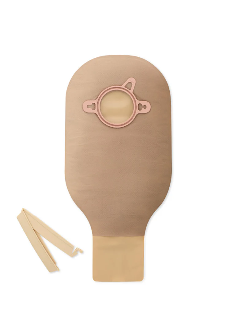 Hollister New Image Clamp Closure 12" Drainable Pouch Beige,No Filter 2-3/4" Flange - (Item No. 18124), 10 Count