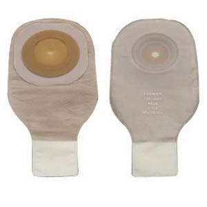 Hollister Premier One-Pc Convex Skin Barrier 12"  Drainable Pouch Clamp Closure Transparent,Cut-To-Fit (Item No.8628), 5 Count