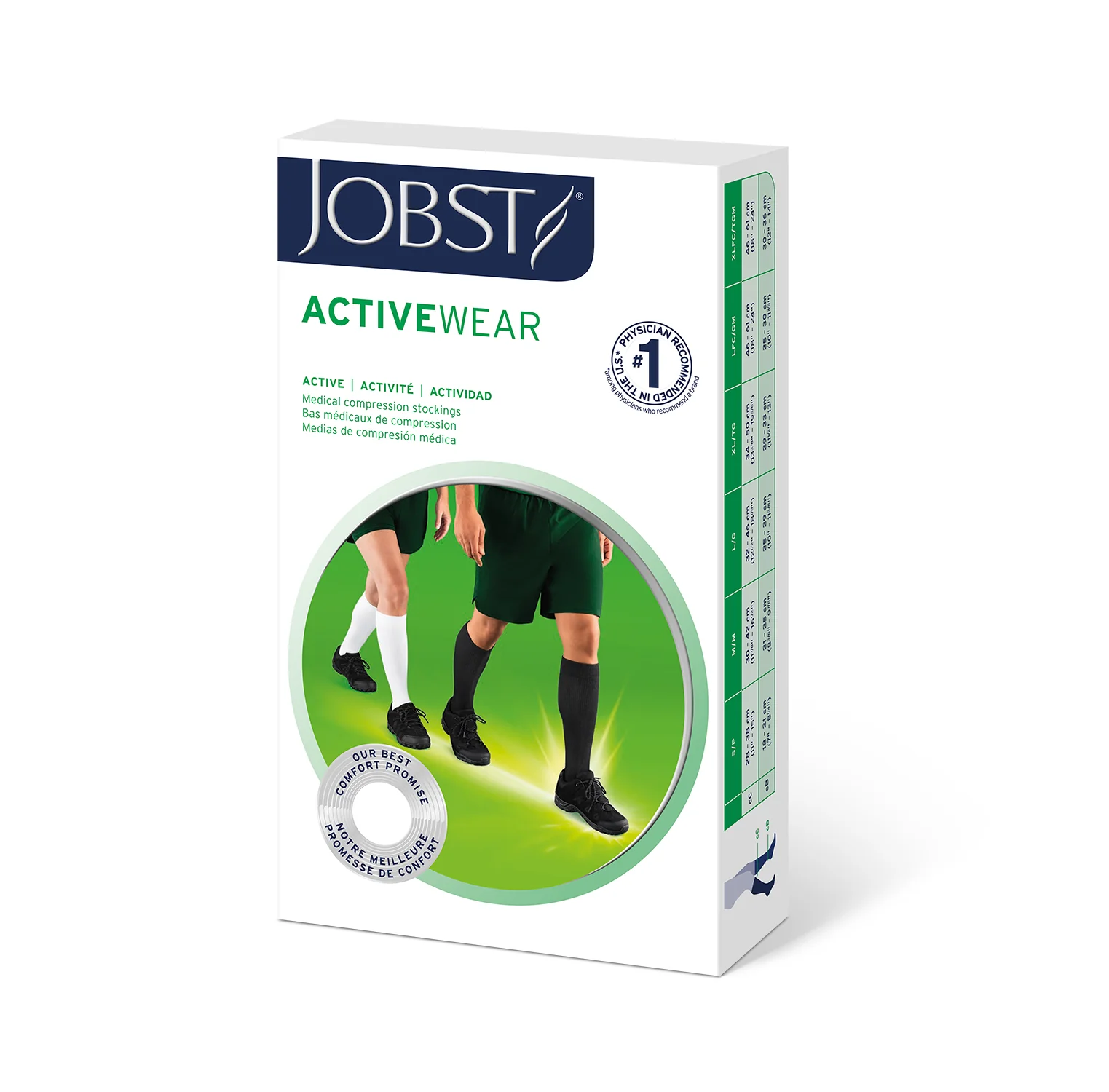 JOBST ActiveWear,15-20 mmHg,Knee High Stockings, Closed Toe - Image 6