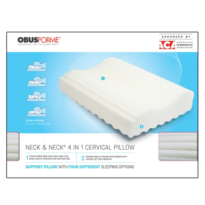 ObusForme Neck & Neck 4 in 1 Cervical Pillow - Image 5