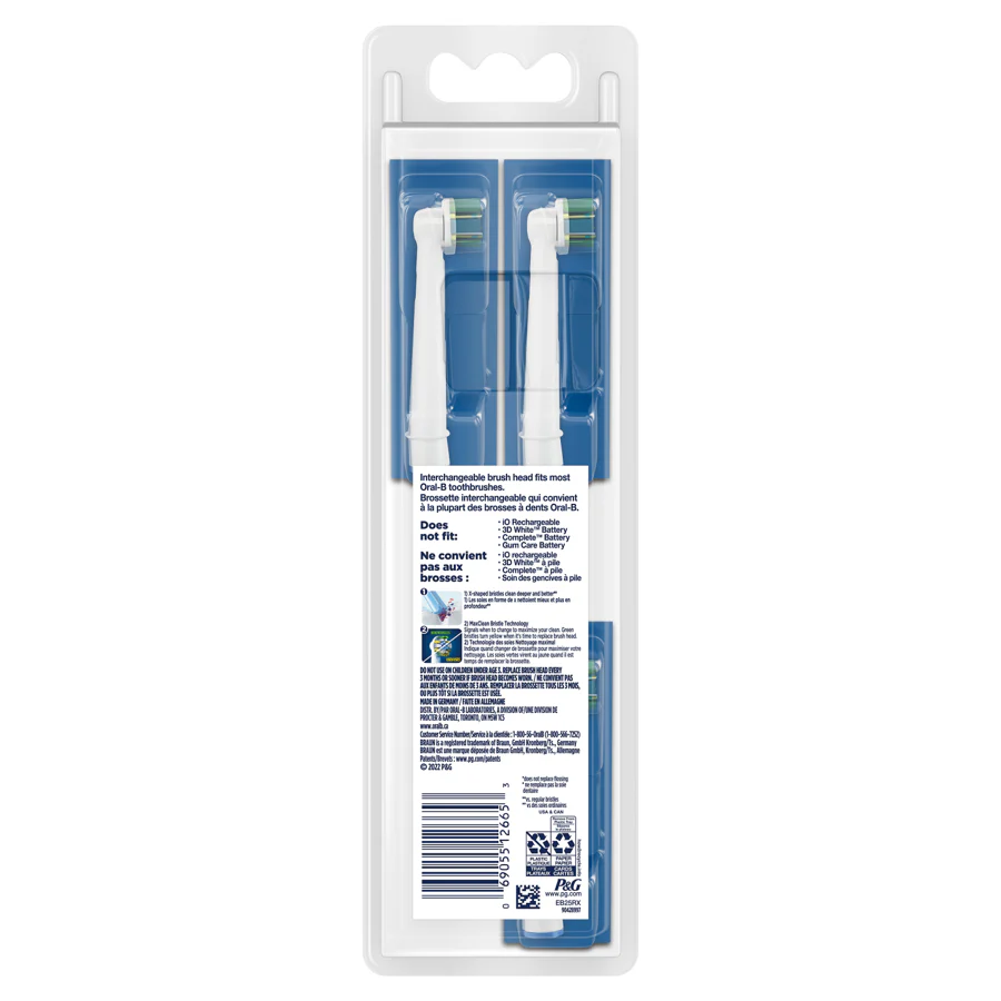 Oral-B FlossAction XFilaments Electric Toothbrush Replacement Brush Heads Refill (3) - Image 3