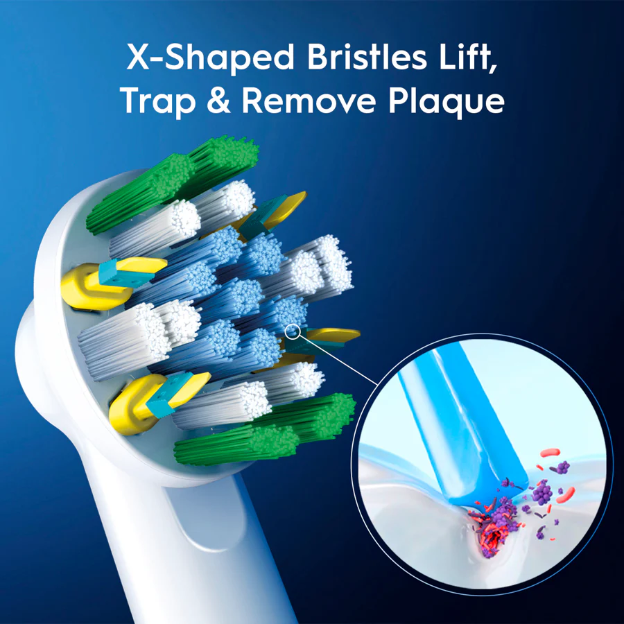 Oral-B FlossAction XFilaments Electric Toothbrush Replacement Brush Heads Refill (3) - Image 5