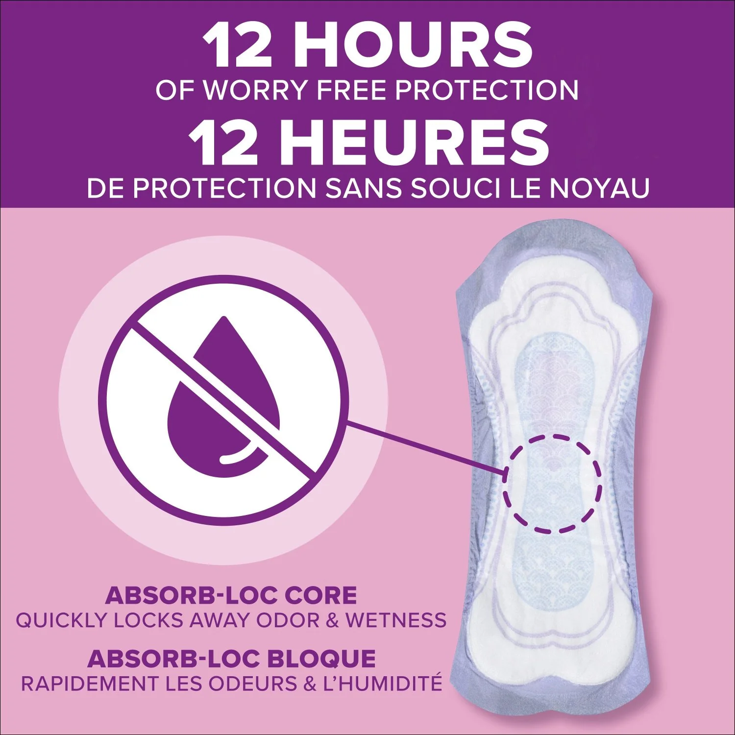 Poise  Incontinence Pads, Moderate Absorbency, Long, 16 Count - Image 6