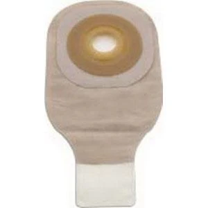 Hollister Premier One-Piece Convex Skin Barrier 12" Drainable Pouch Clamp Closure Transparent,Pre-Cut 2"-Item No.82619, 5 Count