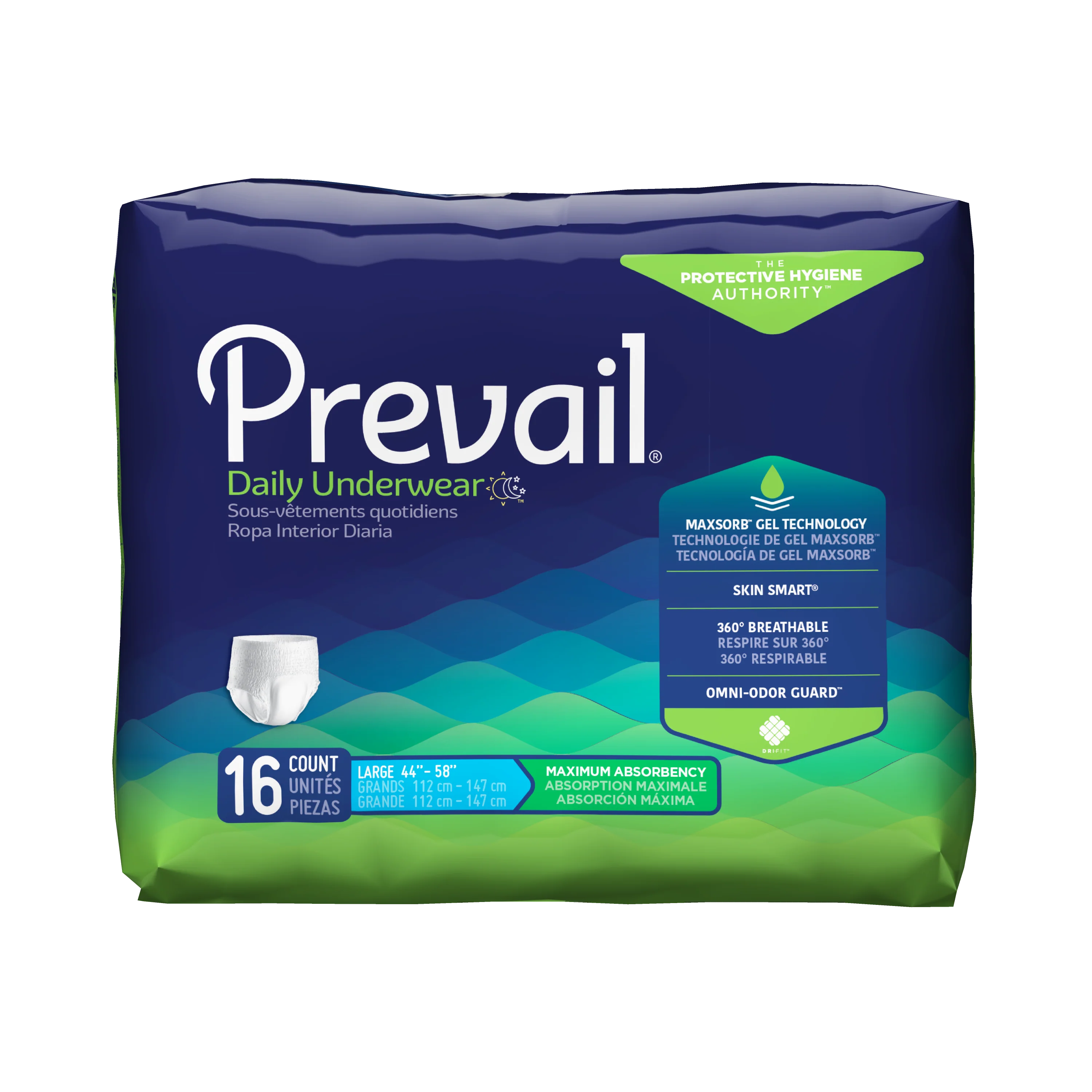 Prevail Pull Up Briefs, Maximum Absorbency - Image 2
