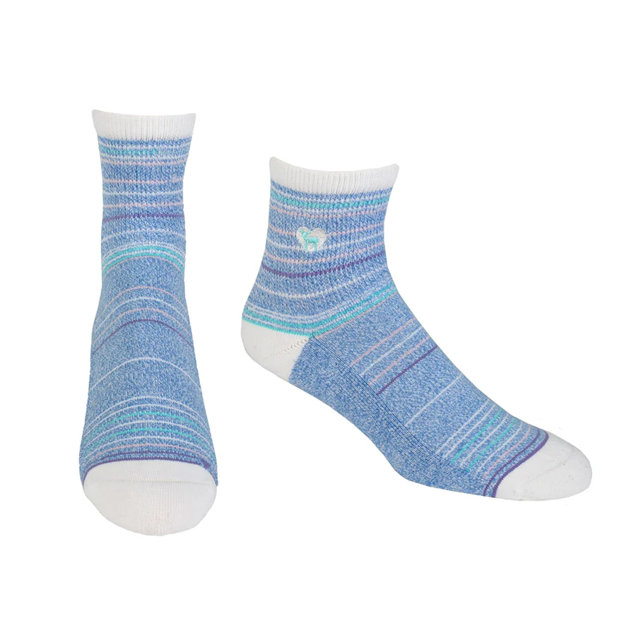Pudus Cushioned Comfort Socks, Seaside Blue - Image 2