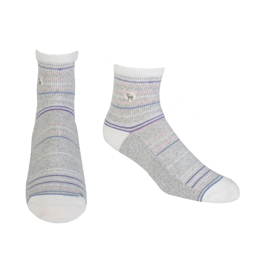 Pudus Cushioned Comfort Socks, Seaside Grey