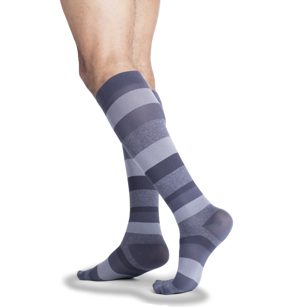 SIGVARIS Microfiber Shades for Men Series 183, Graphite Stripe