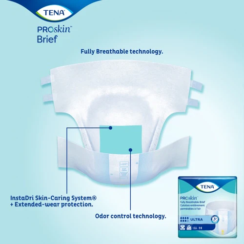 TENA Adult Incontinence Brief, Ultra Absorbency - Image 5