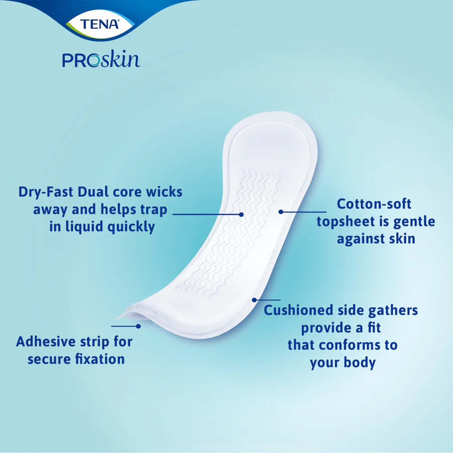 TENA Day Incontinence Pad Insert, Light Absorbency, 14 Count - Image 4