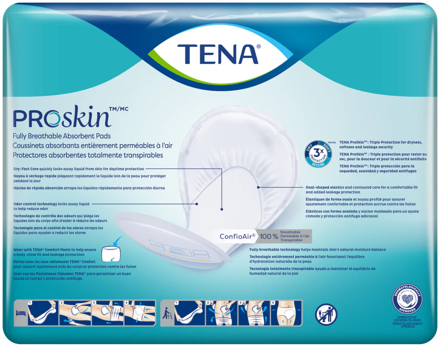 TENA Day Incontinence Pad Insert, Regular Absorbency, 46 Count - Image 2