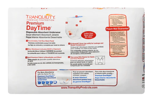 Tranquility Premium DayTime Disposable Absorbent Underwear, Heavy Absorbency - Image 2