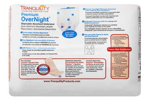 Tranquility Premium OverNight Disposable Absorbent Underwear, Maximum Absorbency - Image 14