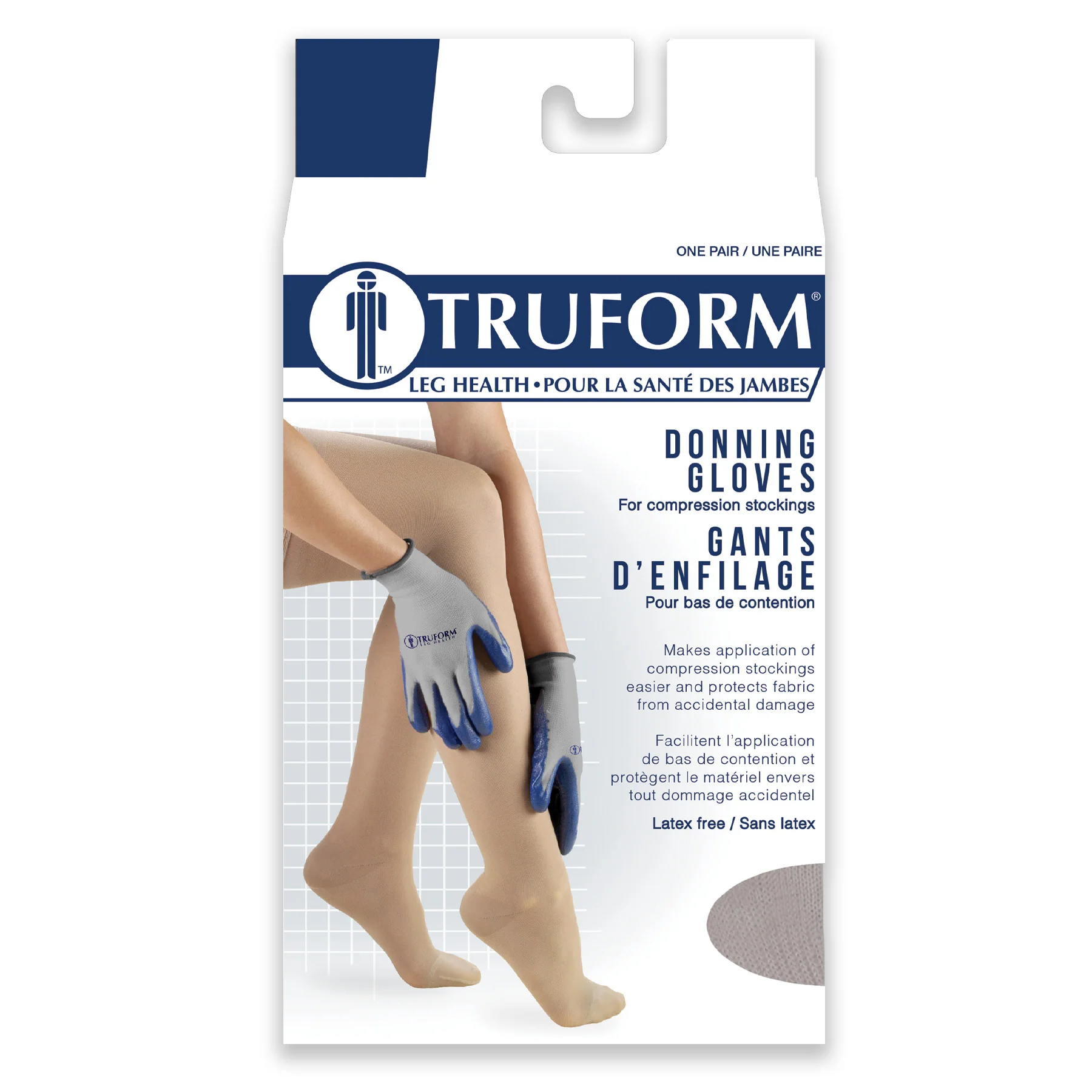 TRUFORM Compression Stockings Donning Gloves - Image 2